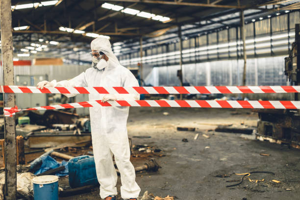 Professional Sewage Cleanup technician working in Dayton, VA